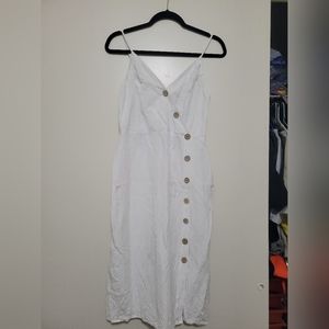 Express white midi sun dress